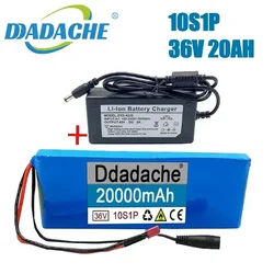 10S1P 36V 20000mAh Battery Pack 20Ah 18650 Lithium Li-ion Rechargeable Batteries  Electric Car Bicycle Scooter 20A BMS 500W