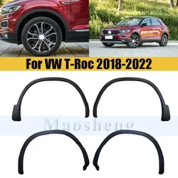 Front/Rear Car Wheel Arch Moulding For VW T-Roc 2018-2022 Fender Eyebrows Wheel Arches Car Assecories