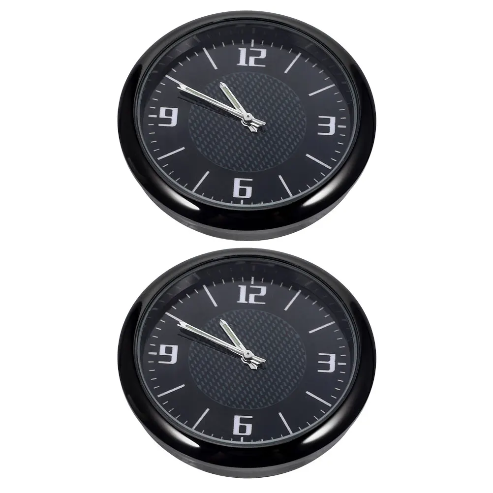 

2Pcs Car Dashboard Clock Light Stick On Vent Watch Light Dashboard Decorative Clock Digital Auto Accessories