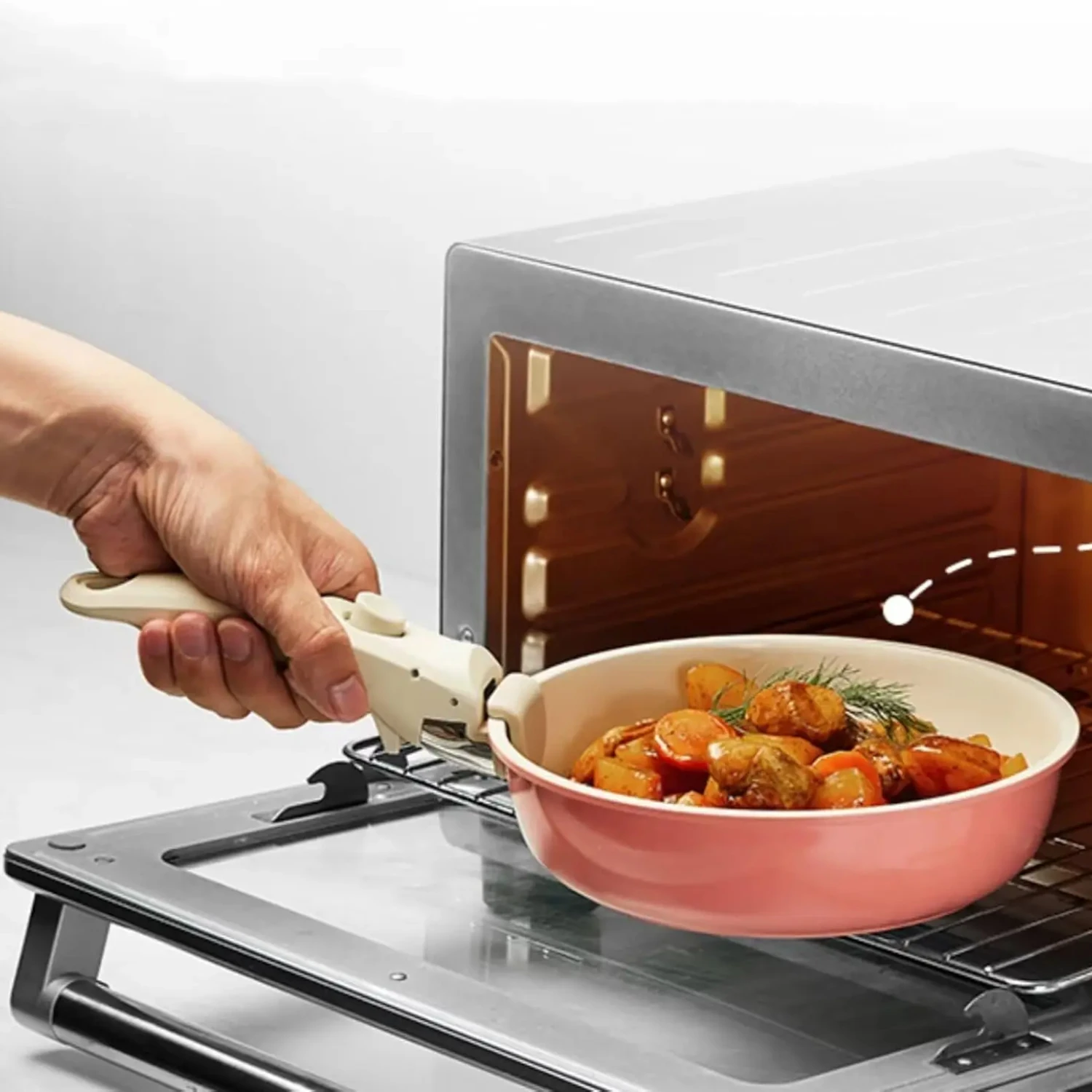Removable Pot Handle Detachable Cookware Universal Accessories Anti-scald Pot Handle Suitable for All Cookware Kitchen Utensils