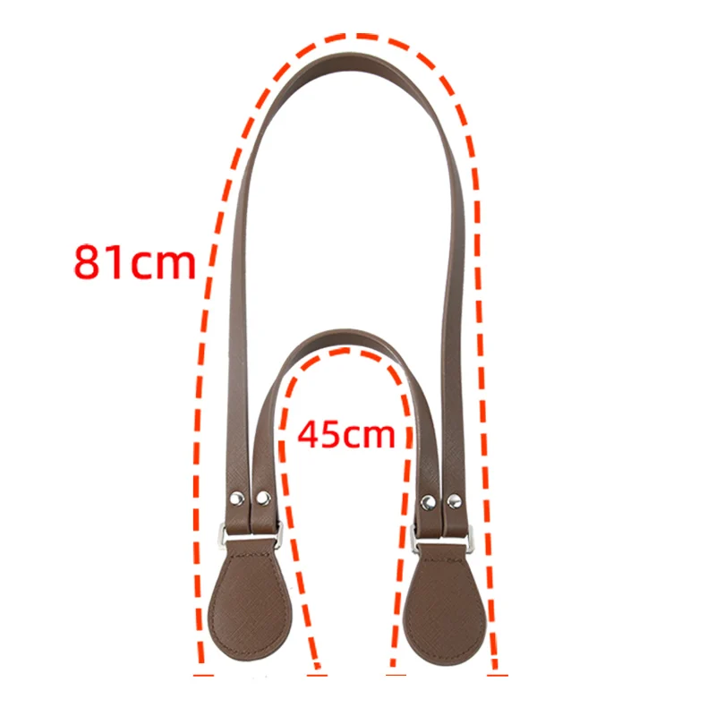 New Long Short Leather Handheld Single Shoulder One-Piece Straps Handles O Bag Accessories Multifunctional Strap for Obag