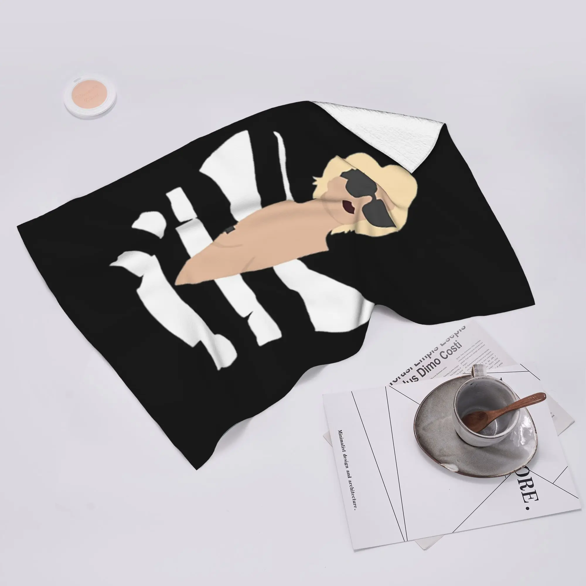 Custom Lady Gaga Telephone Soft Face Towel Quick Dry Pool Bath Cotton Towels Breathable