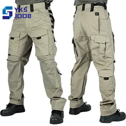 Hiking Tactical Pant Men Multi-pocket Wear Resistant Camping Trouser Outdoor Military Traning Climbing Treking Pants Spring Fall