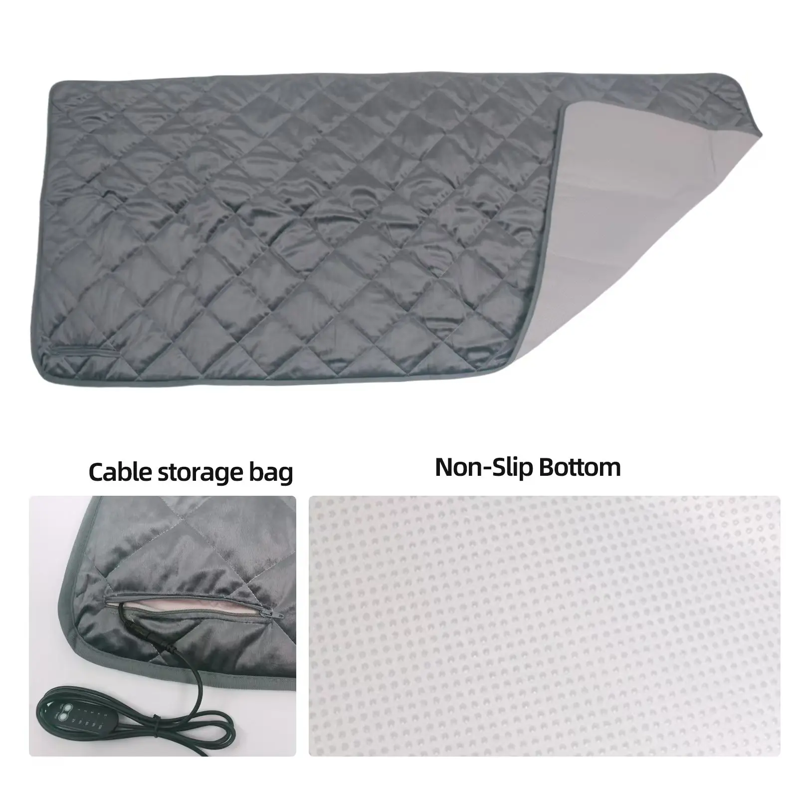 5V USB Electric Heating Pad For Sleeping Bag Electric Blanket Heated Mat 5 Level Temperature Setting for Outdoor Camping