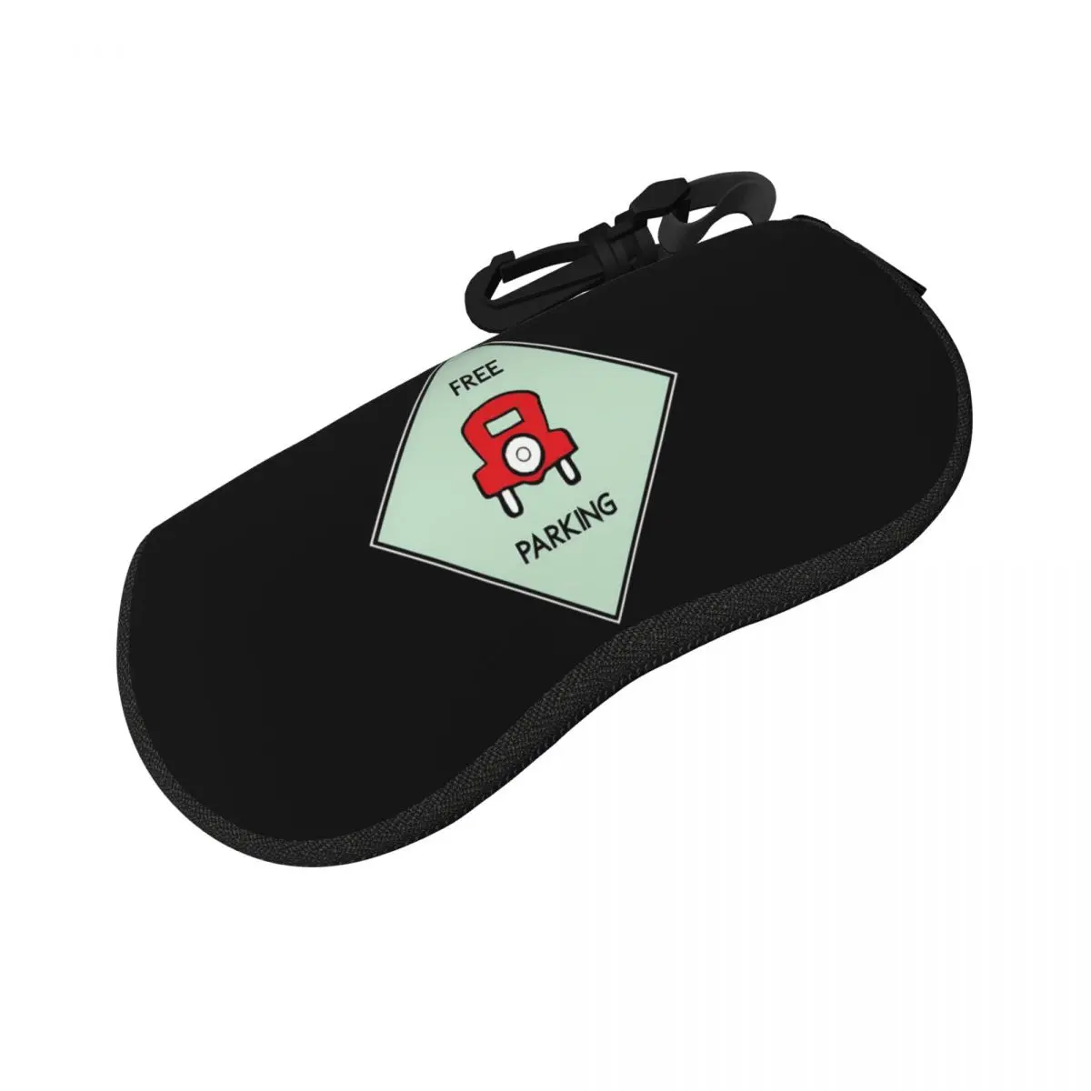 

Free Parking Game Board Image For Game Night Shell Glasses Case Portable Sunglasses Box Women Men Soft Eyeglasses Bag Pouch