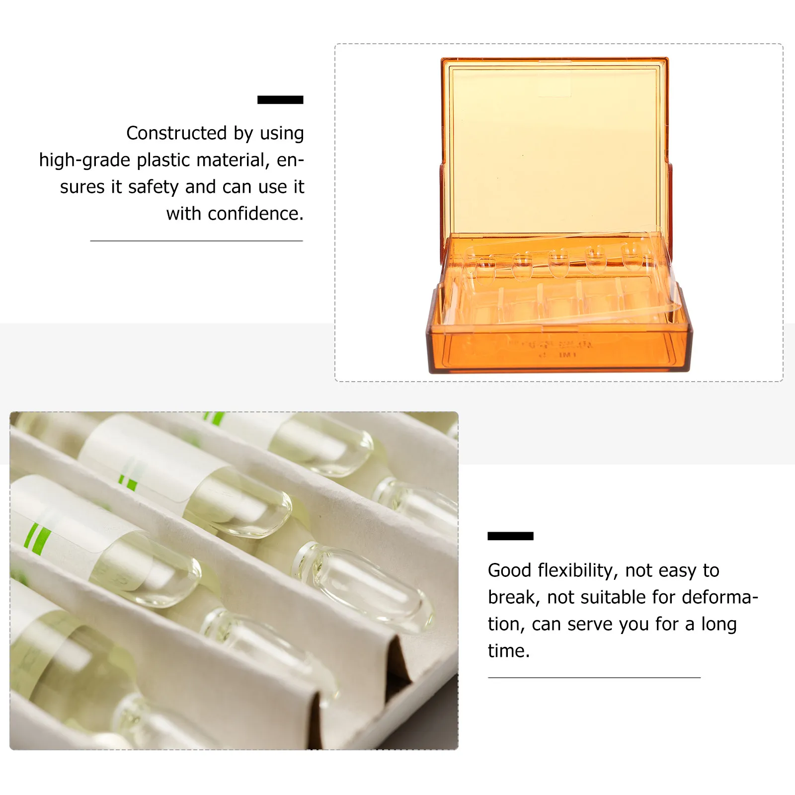 Light-Proof Injection Box High-Grade Plastic Hospital Clinic Syringe Case Holder Smooth Surface Injection Storage