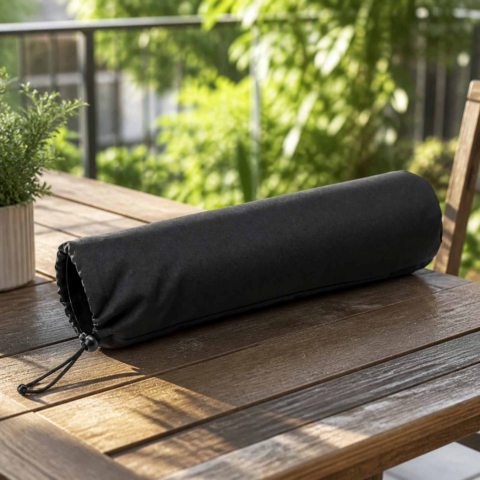 Tabletop Flame Heater Cover Water-Repellent Cylindrical Heater Cover with Drawstring Dustproof Long-Lasting