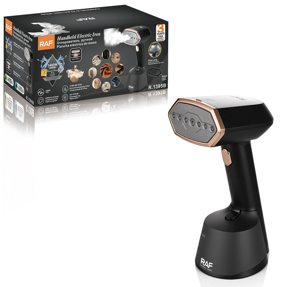 

Ручной электрический утюг RAF нового дизайна, 1400 Вт, паровой ключ и большой резервуар на 270 мл, ручной утюг для морщин, паровой утюг