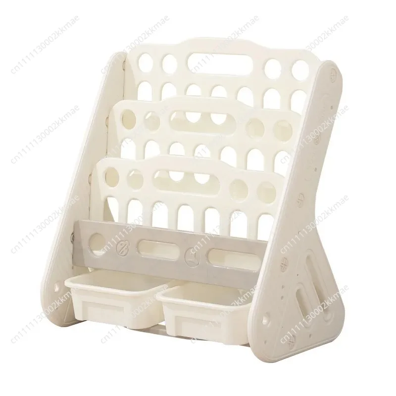 Children's Bookshelf Storage Rack 2-In-1 Toy Storage Cabinet Baby Home Picture Books Rack Floor Standing Books Rack New Arrival
