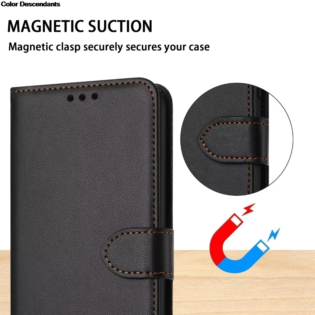 Flip Leather Wallet Phone Case for iPhone 16 15 14 13 12 Pro Max 11 XS XR X SE 2020 2022 7 8 Plus Card Slot Cover