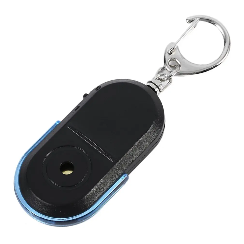 Old People Anti-Lost Alarm Key Finder Wireless Useful Whistle Sound LED Light Locator Finder Keychain