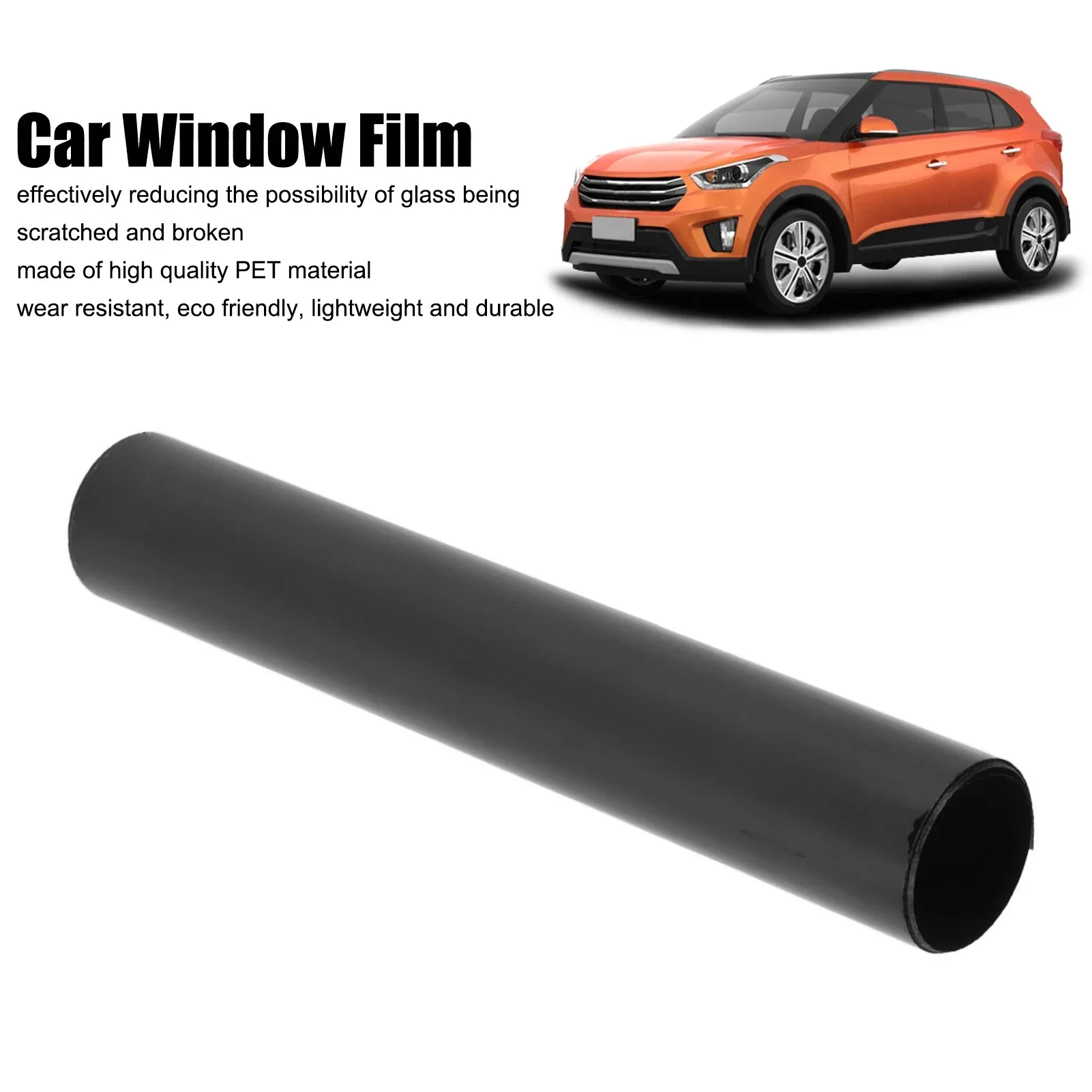 Universal 20x150cm Car Window Tint Film UV Block Windshield Sun Visor Strip With Scraper