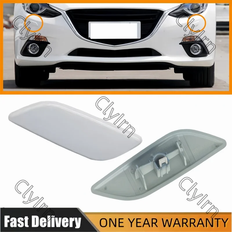 

Auto Front Bumper Headlamp Washer Spray Nozzle Cover Cap For Mazda 3 M3 Axela 2014 2015 2016 Headlight Cleaner Jet Lid Garnish
