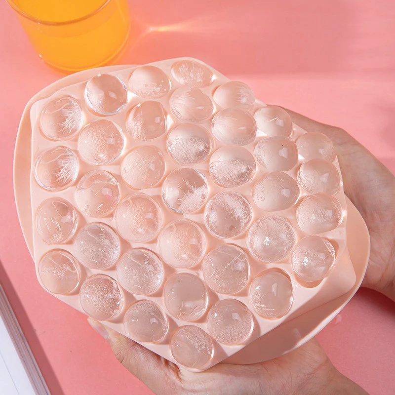 37 Grids Plastics Ice Grid Ball Ice Cube Mold With Cover Ice Storage Box Easy To Demould Bar Home Party Kitchen Tools