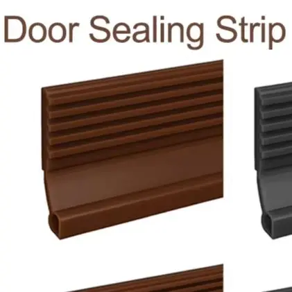 Door Seal Strip TPE Under 1M Self Sticky Dustproof Windproof Striping Home Improvement Hardware Designed For Bedrooms, Offices