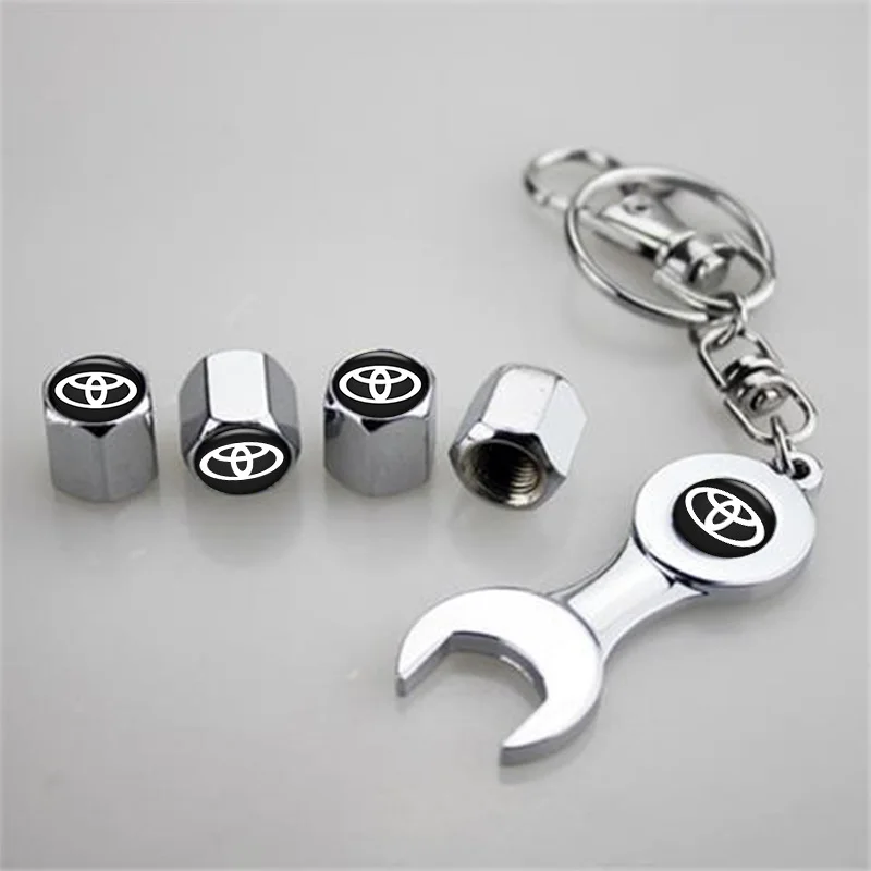 سيارة الإطارات غطاء صمام لتويوتا كورولا كامري RAV4 CHR يارس بريوس برادو أوريس أفينسيس هايلكس الهواء ينبع قبعات السيارات الغبار غطاء #6