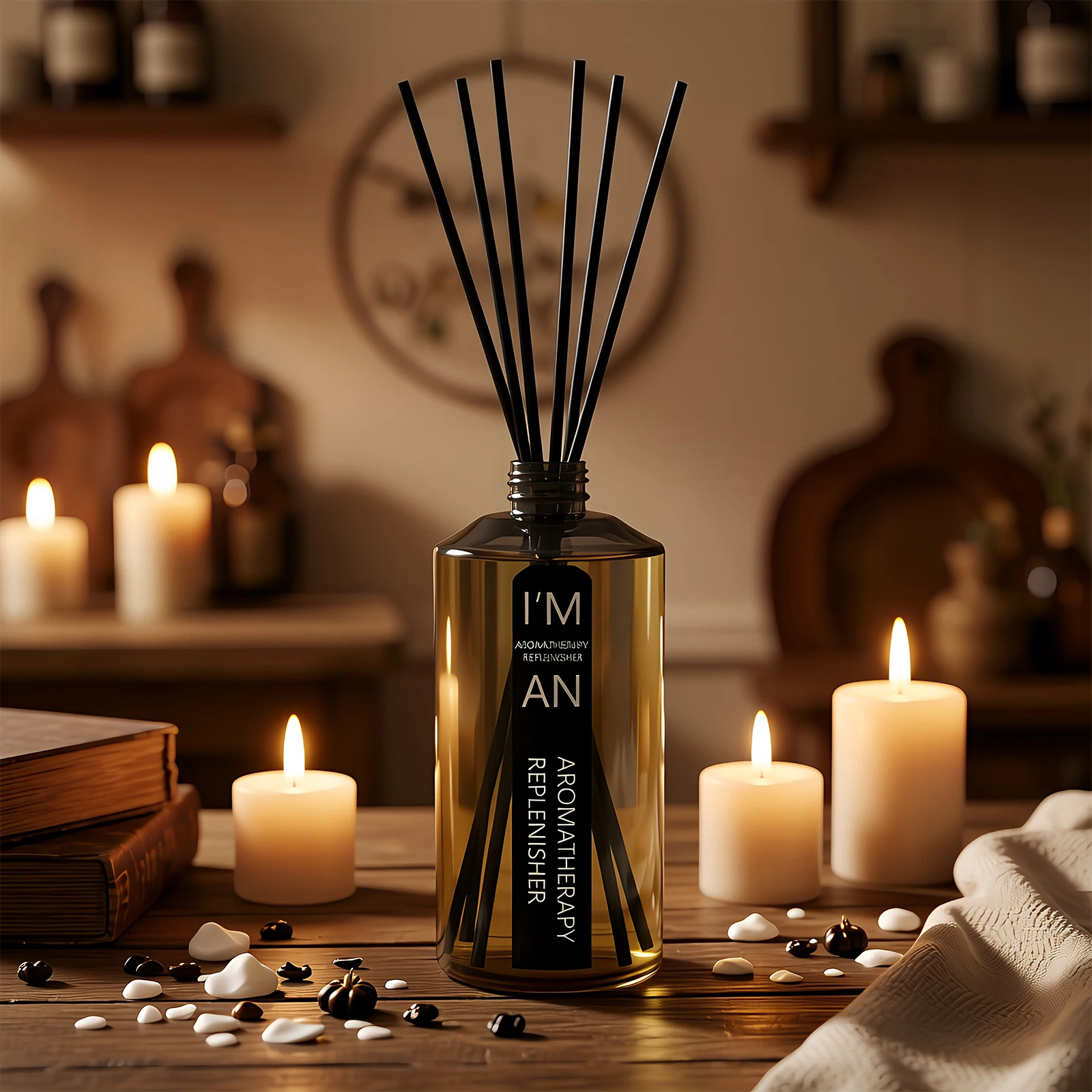 New 500ML Hilton-Style Flameless Aromatherapy Essential Oil Long-Lasting Hotel Quality Air Diffuser Supplement for Home Humidifier Office, bedroom, bathroom, kitchen fresh air