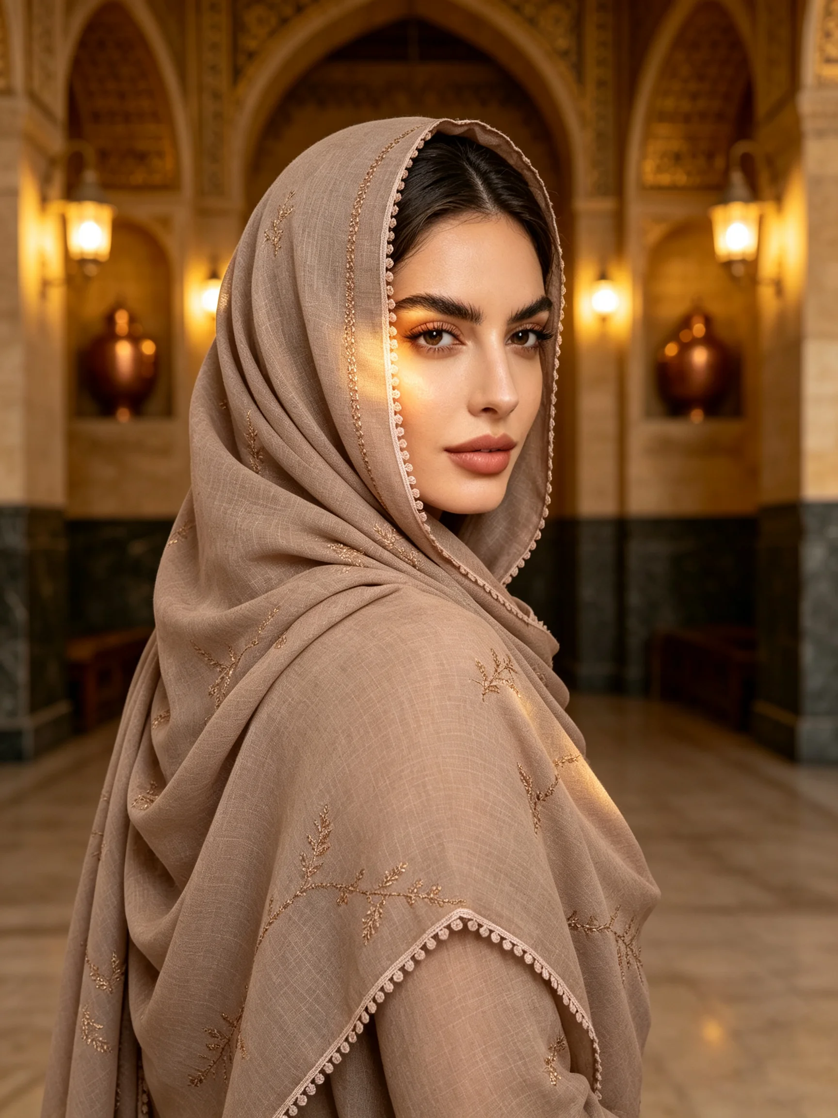 Muslim Hijab Hot Drill Rhinestone Headscarf Decor Tassel Edge Long Scarf Turkish Style Women Shawl Wrap For Daily