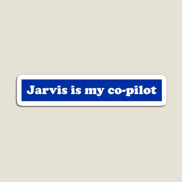 Магнит Jarvis Is My Co Pilot с милым держателем, декоративные наклейки для холодильника, Детская Магнитная игрушка для детей, дома