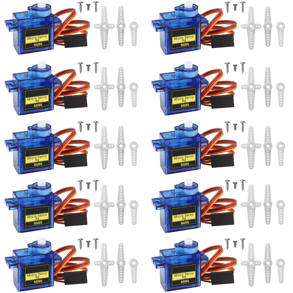 

20pcs Servos 9g SG90 For RC Planes Fixed wing Aircraft model telecontrol aircraft Parts Toy motor 450 Helicoper mg90s