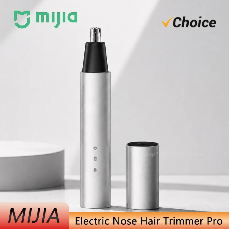 NEW Mijia Electric Nose Hair Trimmer Pro 8000RPM Type-C Charging IPX7 Washable Aluminum Alloy Body with Up to 150min Runtime CN