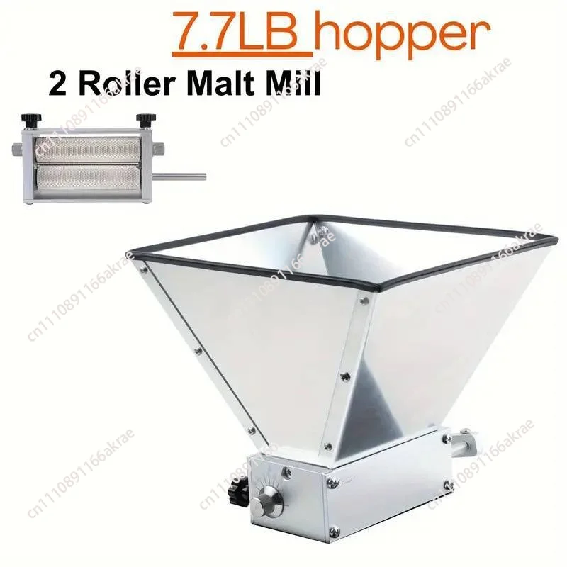 Stainless steel 304 hand two axis grinder beer malt roller grinder
