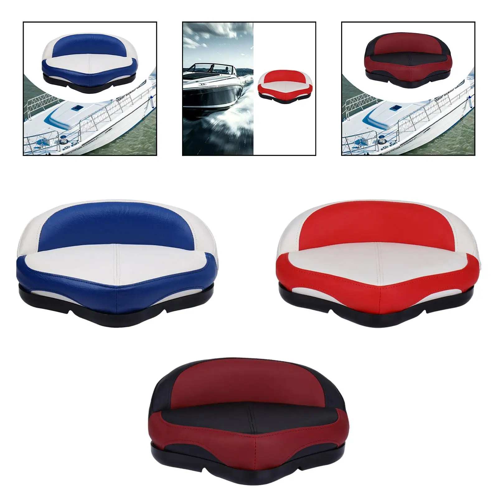Boat Seat Easy to Install Padded Anti Slip Versatile Speedboat Seat for Kayaking Canoe Travel Sightseeing Boat Fishing Boat