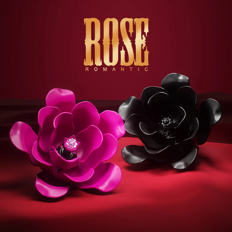 جاكي بلاك روز ديكور المنزل الإبداعية زخرفة نموذج زهرة الجمعية ألعاب مكعبات البناء عيد الحب هدية عيد الأم