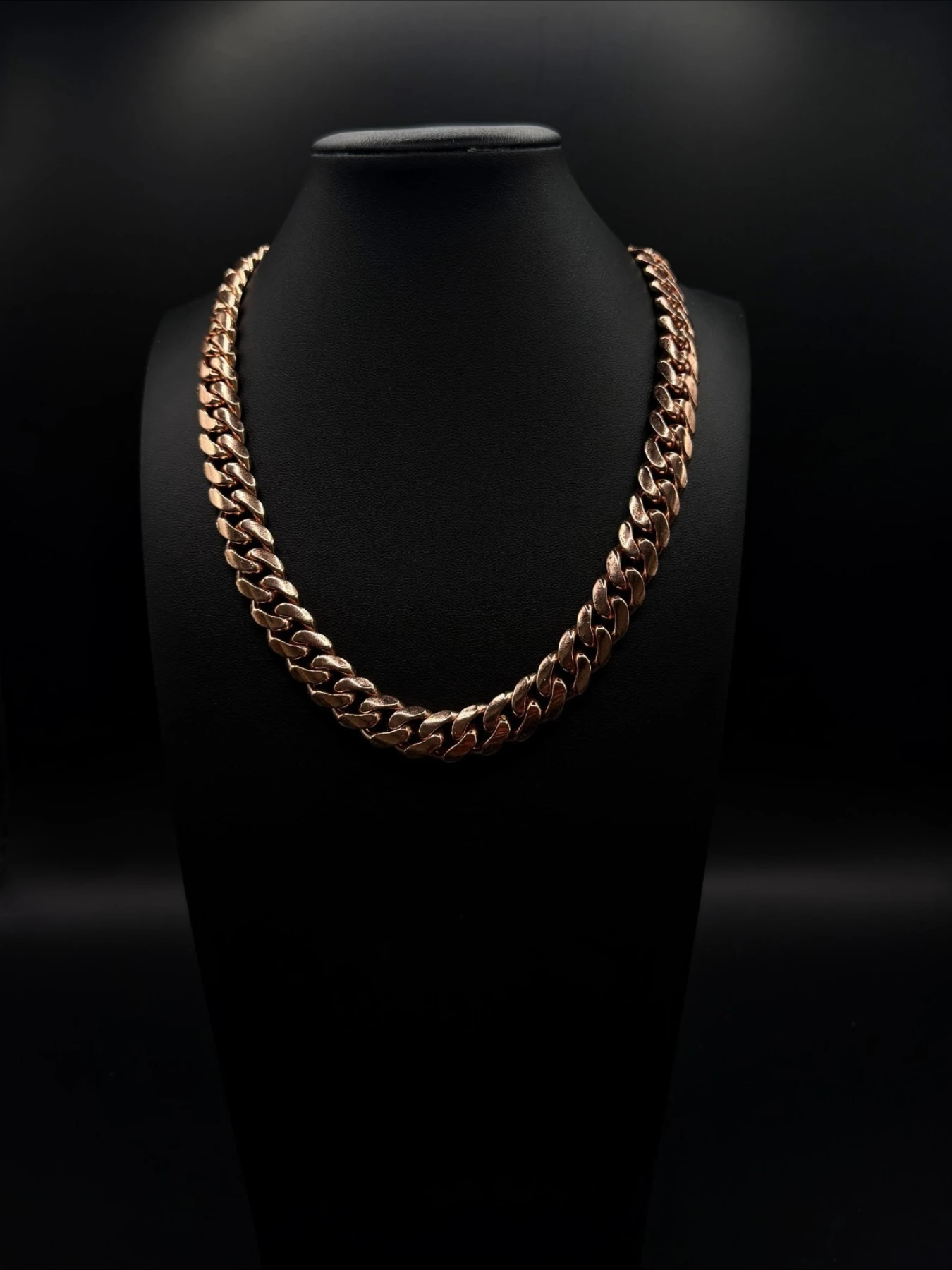 Miami Cuban chain rose gold finished  20mm, first choice for lovers, exquisite gift box packaging,Halloween Thanksgiving gift