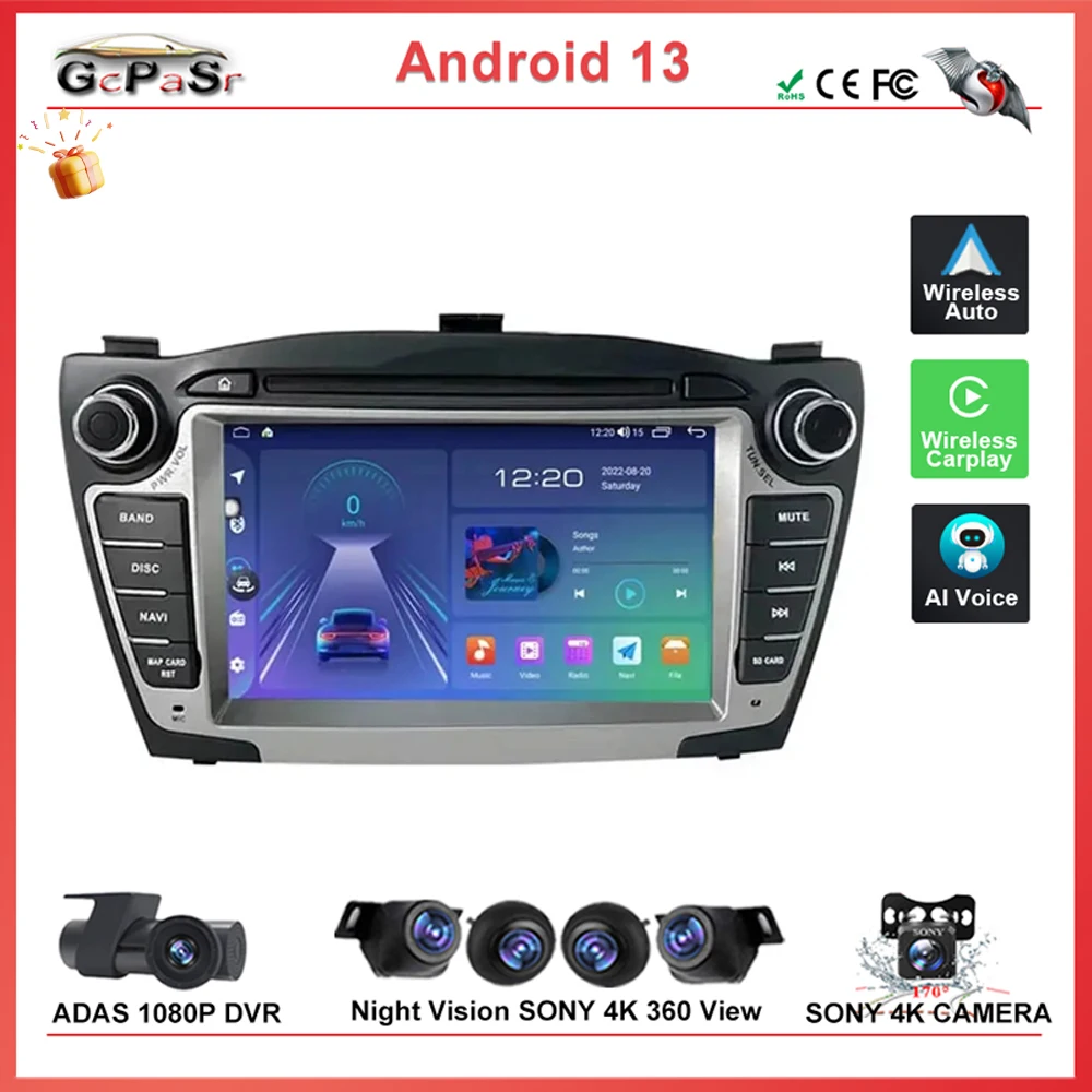 

Auto Radio Android 12 Car For Hyundai IX35 Tucson 2 LM 2009 - 2015 Multimedia Player Screen GPS Navigation Head Unit No 2Din DVD