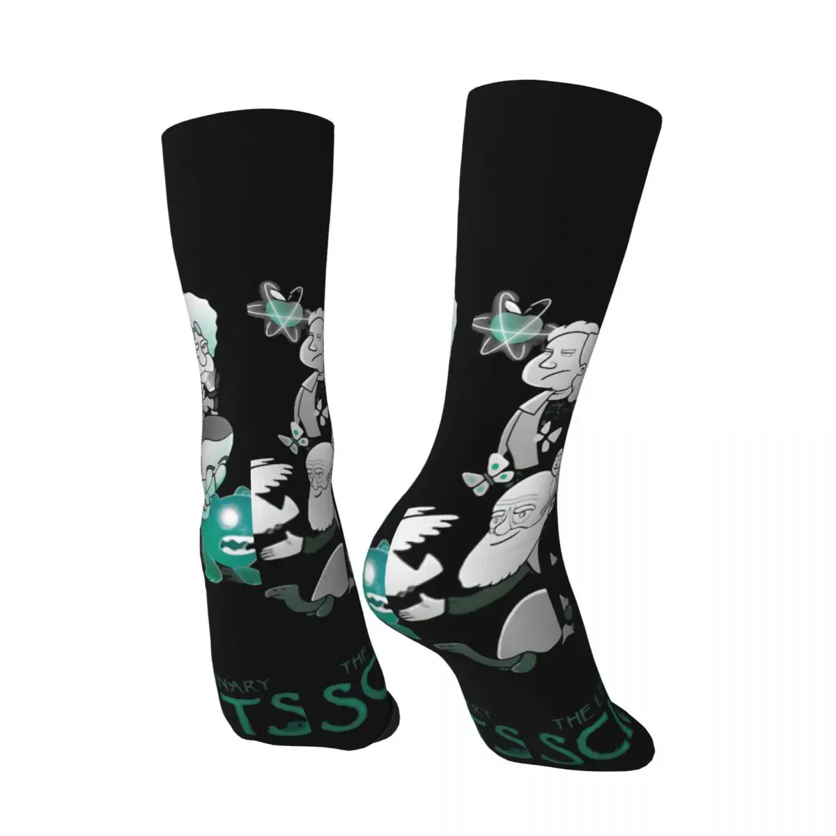 Hip Hop Vintage Ahead Of Their Time Crazy Men's compression Socks Unisex Science Equation Formula Street Style Pattern Crew Sock