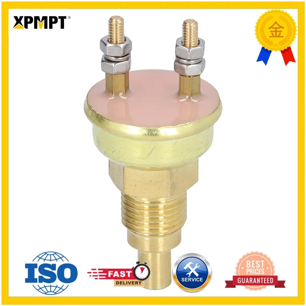 Engine Temperature Sensor Steel Weather 2 Pin Interface OEM Replacement for Kobelco SK200 6 and Kato HD700 7 Excavators