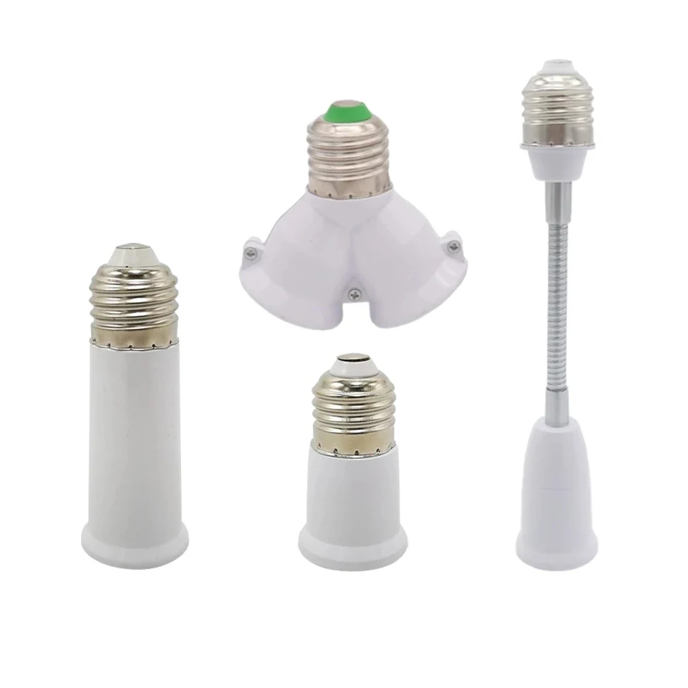 Adaptateur portatif de douille de lampe d'inda arrangpour l'ampoule de LED 65mm 95mm support de lampe prolongateur E27-E27 de convertisseur de base de lampe