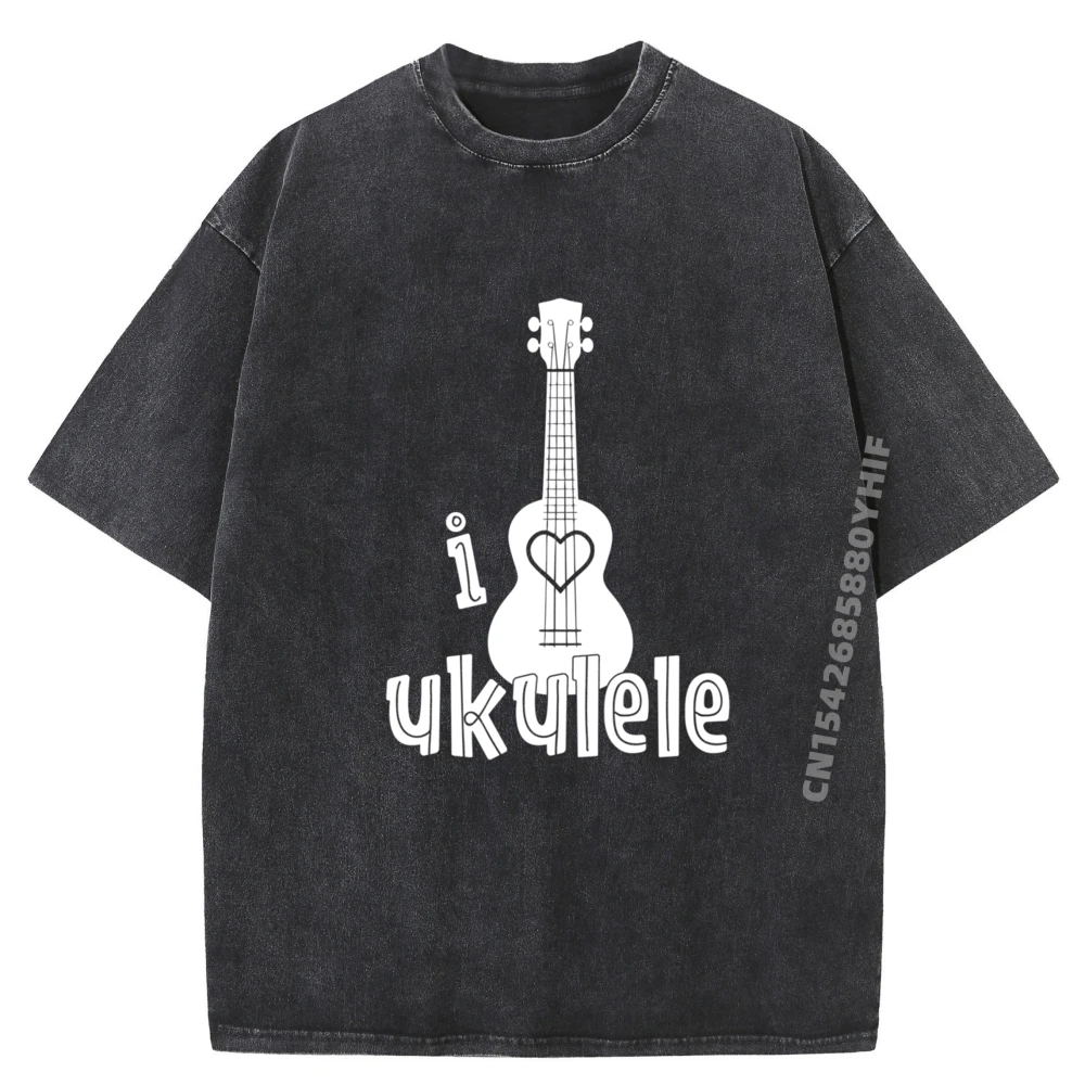 

Picadilly Printablesukulele Hawaiian Music Oversized T Shirt Men Streetwar Shirt Harajuku Washed Clothes