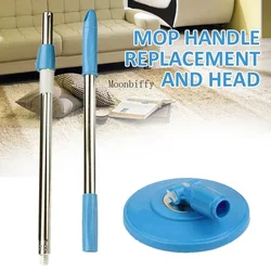 Spin Mop Pole Handle Replacement for Floor 360 Degrees Rotating Floor Mop Pole No Foot Pedal Version Handle Cleaning Tool Kit