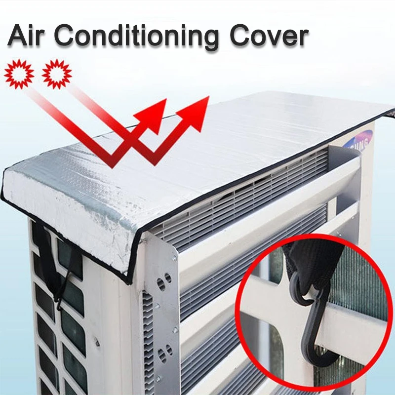 

Outdoor Air Conditioner Cover Waterproof Aluminum Foil Bubble Film Sun UV Protect Fireproof Dustproof Anti Aging Housing Cover