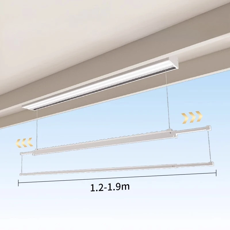 electric drying rack balcony invisible curtain box intelligent automatic lifting side lifting