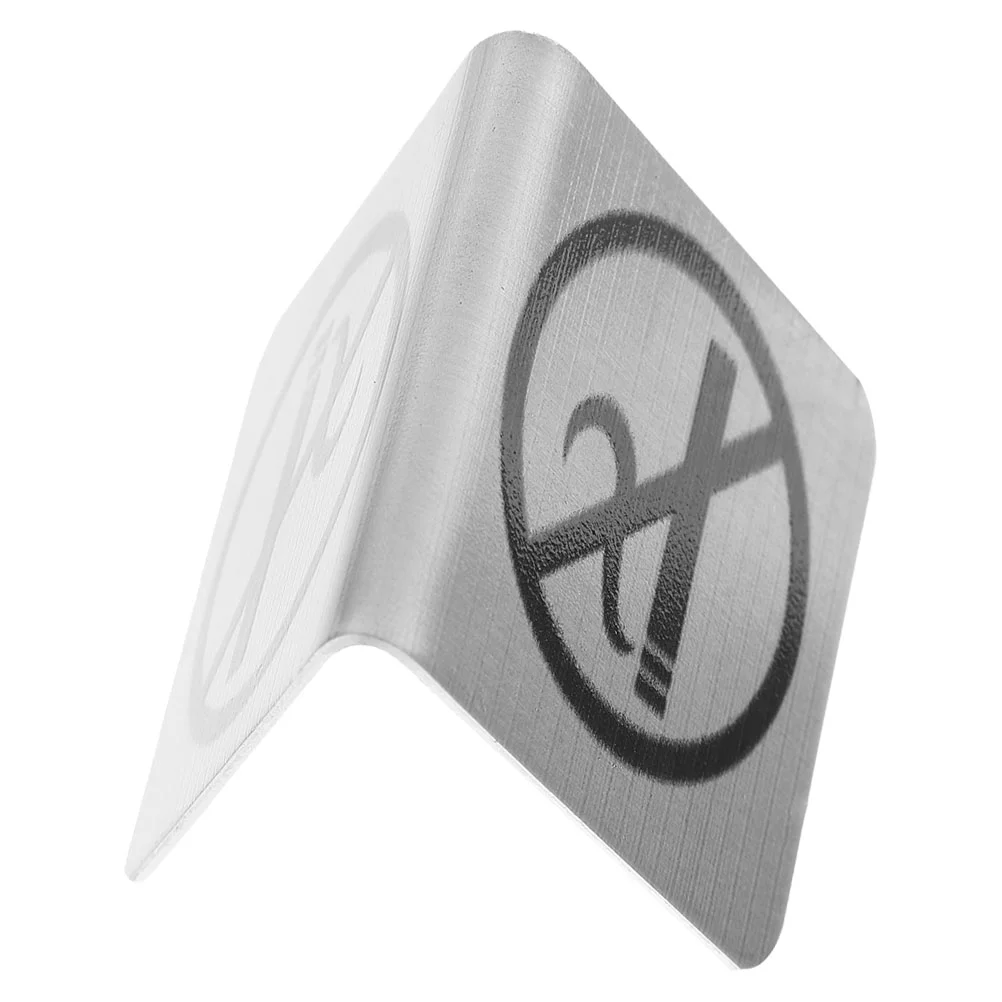 No Smoking Sign Service Dog for Business Desktop Warning Double Sided Restaurant Indicator Table Cards