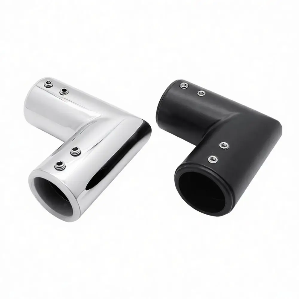 Corrosion Resistant Shower Enclosure Connector 304 Stainless Steel 19mm 25mm Round Fitting Bathroom Partition Hardware