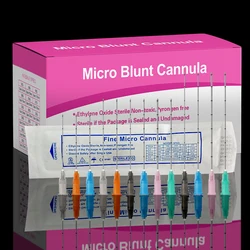 22G 50mm 25G 50mm Micro Blunt Cannula for Filler Disposable Sterile Blunt Tip Needle Stainless Steel Micro Cannula