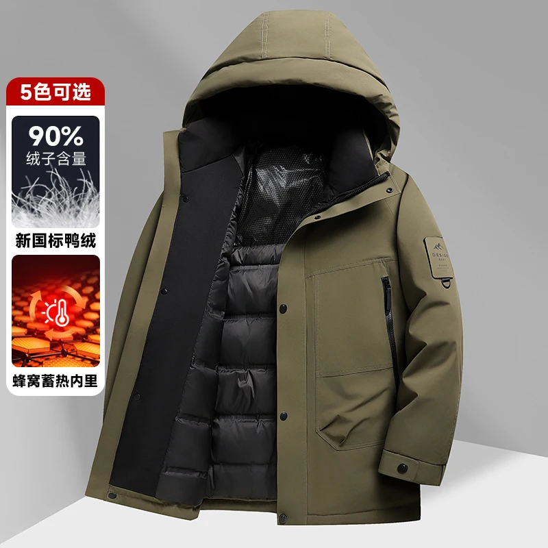 Casaco de inverno grosso quente dos homens parkas casaco de inverno, moda com capuz parkas masculino casual casaco de alta qualidade