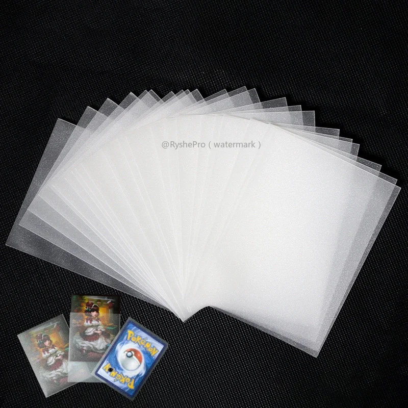 100pcs Card Sleeves Premium Card Protection Cover Fine Sand Flash Matte Outer Gall Card Sleeves for Pokemon Yugioh MTG TCG