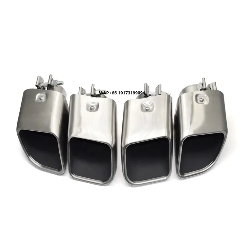 

Turbo square Exhaust Muffle Tip Modified for porsche-Cayenne Panamera Macan Original Four Tip Modified square