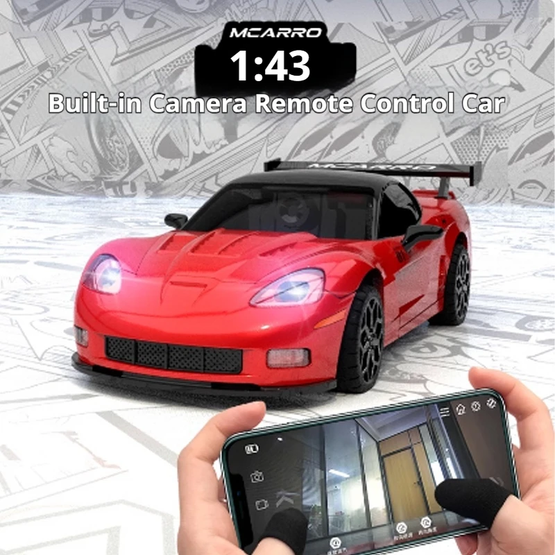 Nieuwe 1:43 Meeslepende Draadloze FPV Met Camera Mclaren Wifi Eerste Visuele Afstandsbediening Auto Simulatie Model Auto Gift Speelgoed Jongens