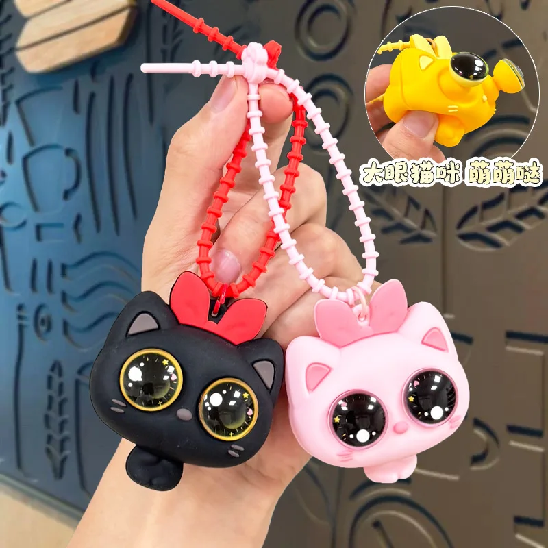 

Creative Cute Pop Eye Cat Squish Squeeze Toys Anxiety Stress Relief Sensory Antistress Toys For Adults Kids Toys Gifts Pendant