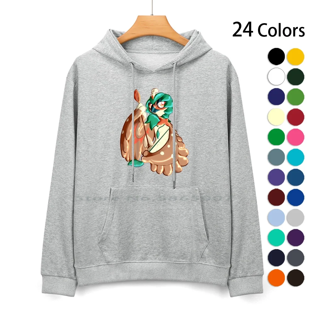 

Decidueye Pure Cotton Hoodie Sweater 24 Colors Decidueye 100% Cotton Hooded Sweatshirt For Women Men Unisex Gifts Heat Transfer