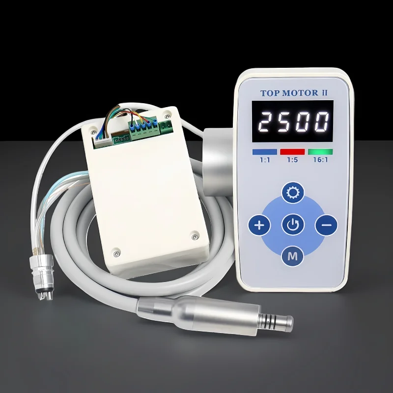 Dental Micromotor Portable Brushless Electric For Dentistry With Internal Water Spray And LED Fiber Optic Connector 16:1 1:1 1:5