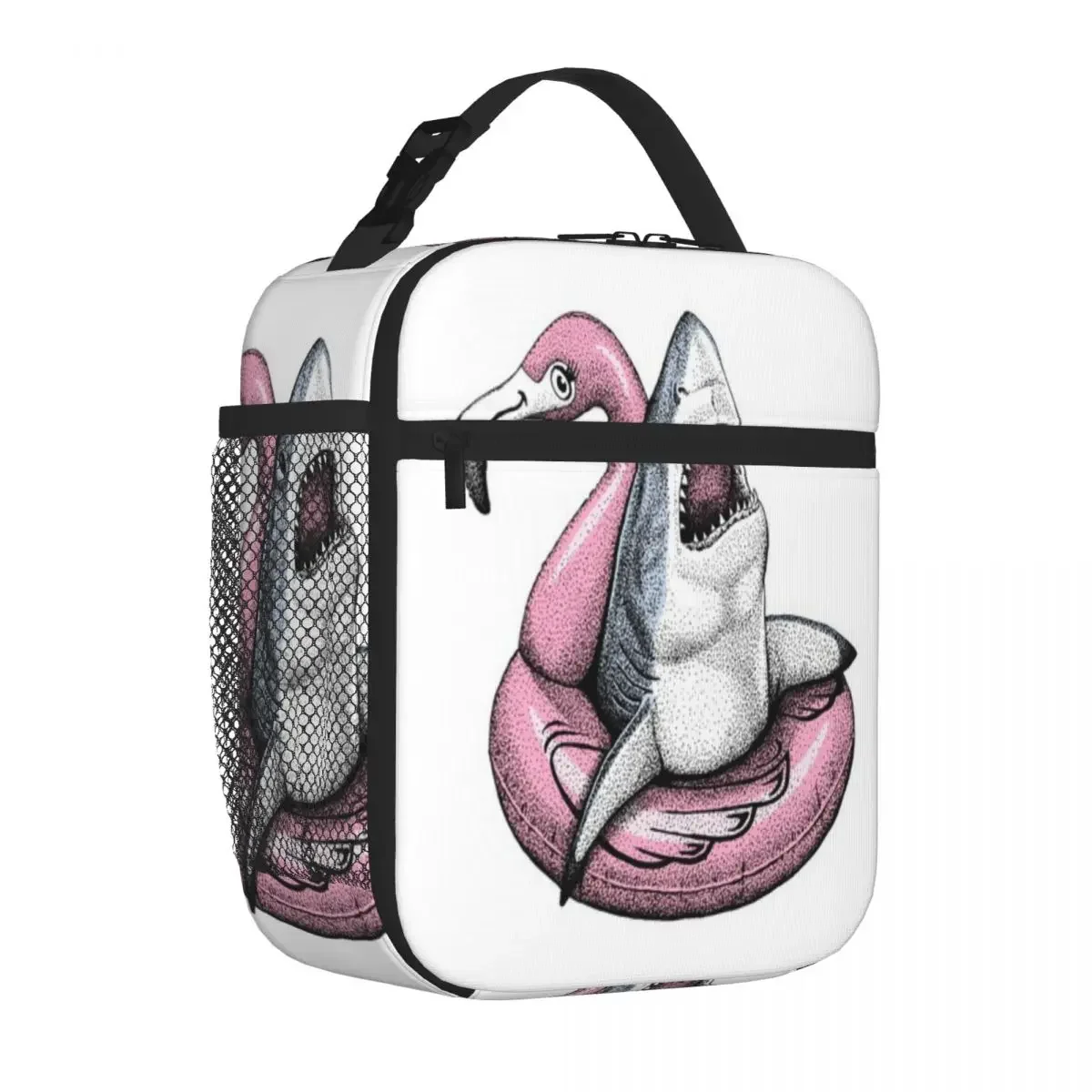 Bestselling Pool Shark - Ahhh Time To Relax Handheld School Lunch Bag Classroom Meal Commuter Lunch Bag
