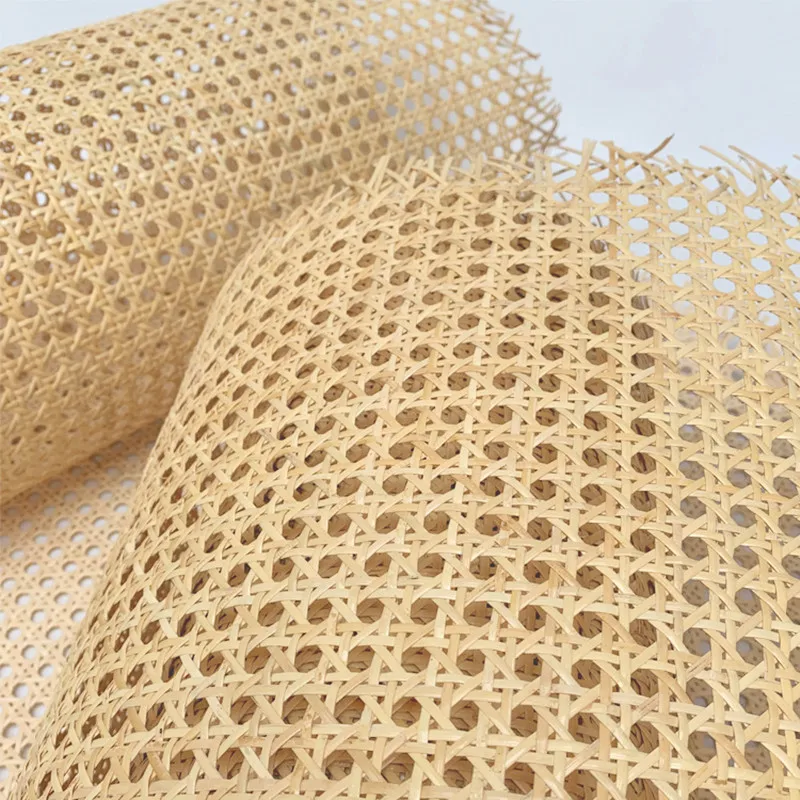 Natural Indonesian Real Rattan Wicker Cane Webbing Roll Furniture Chair Table Repair Material Cabinet Door Ceiling Wall Decor image 2