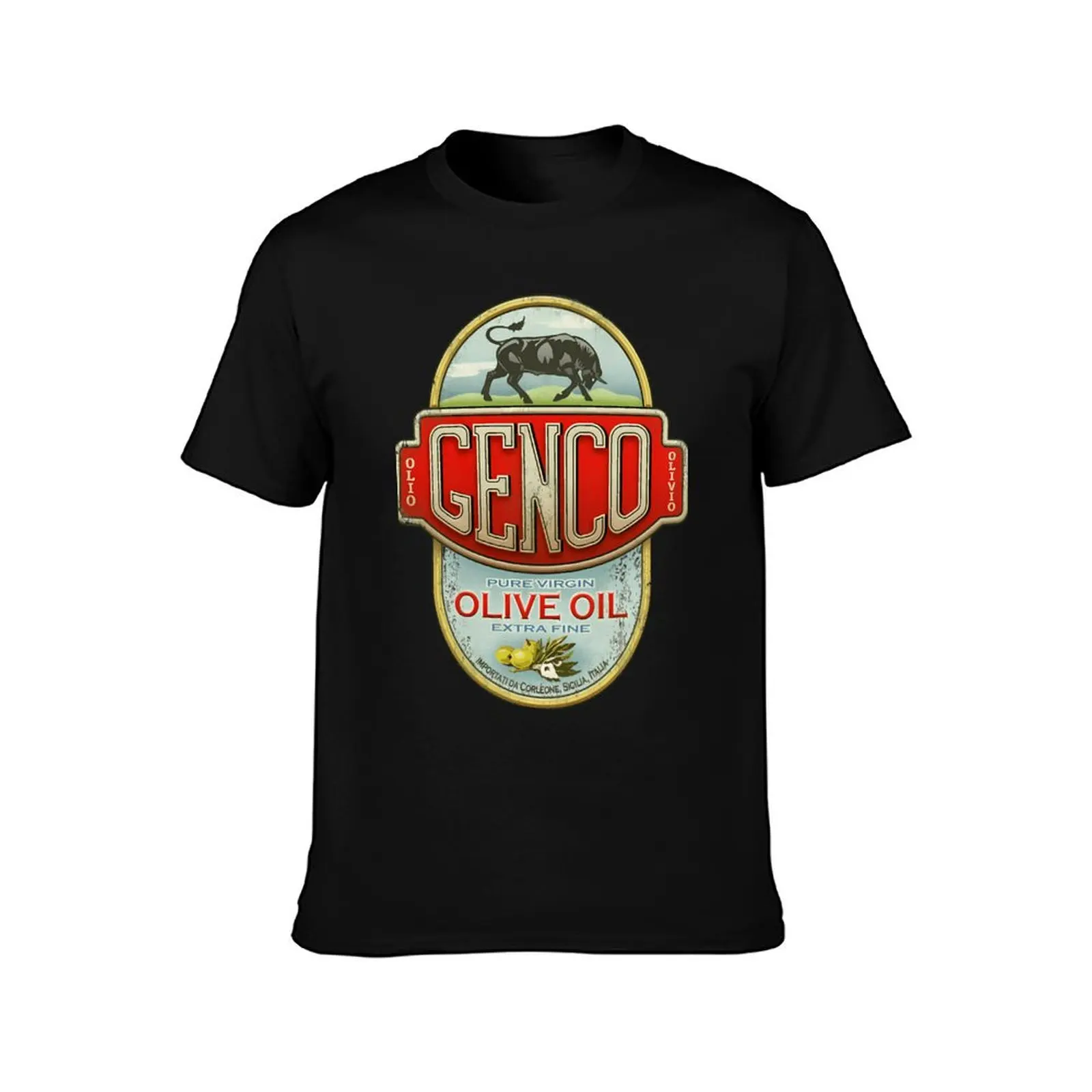 The Godfather Genco Olive Oil Co T-Shirt Summer Casual Cotton Tee Oversized Streetwear Tops Vintage Graphic Print